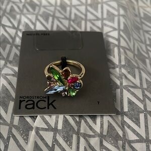 Nordstrom Rack Multicolored Diamond Gold Ring Size 7 NEW